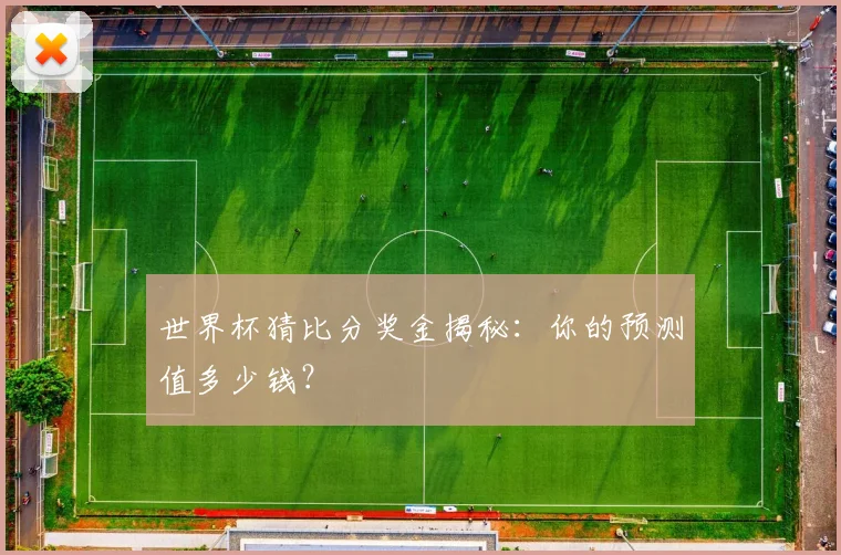 世界杯猜比分奖金揭秘：你的预测值多少钱？