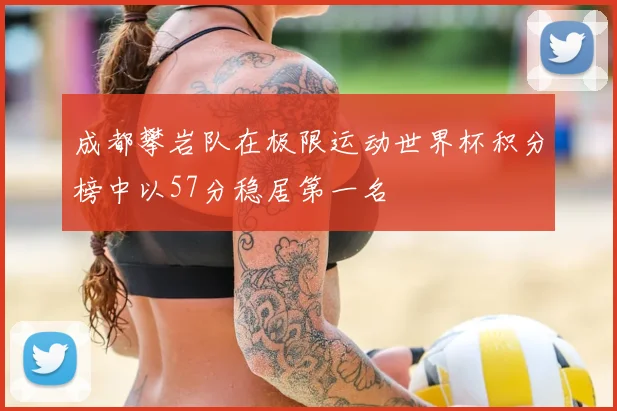 成都攀岩队在极限运动世界杯积分榜中以57分稳居第一名